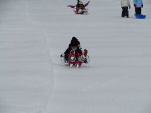 泉ヶ岳でそり遊び の投稿